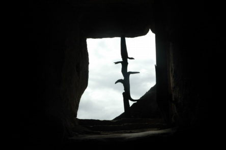 attic window with bar
