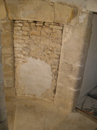 walled up passage to next door house