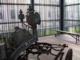 carriage and 16mm footage curtains blind