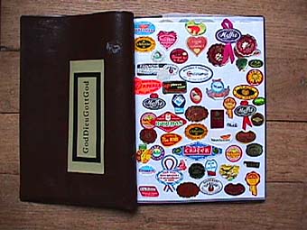 sticker album with one added