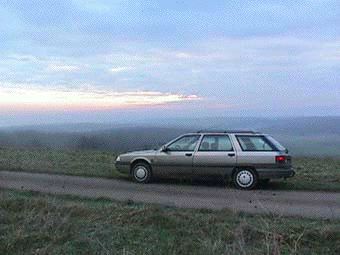 Tuesday 16 January 2001 Winter Landscape with Car at Dawn