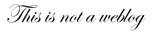 this is not a weblog headline